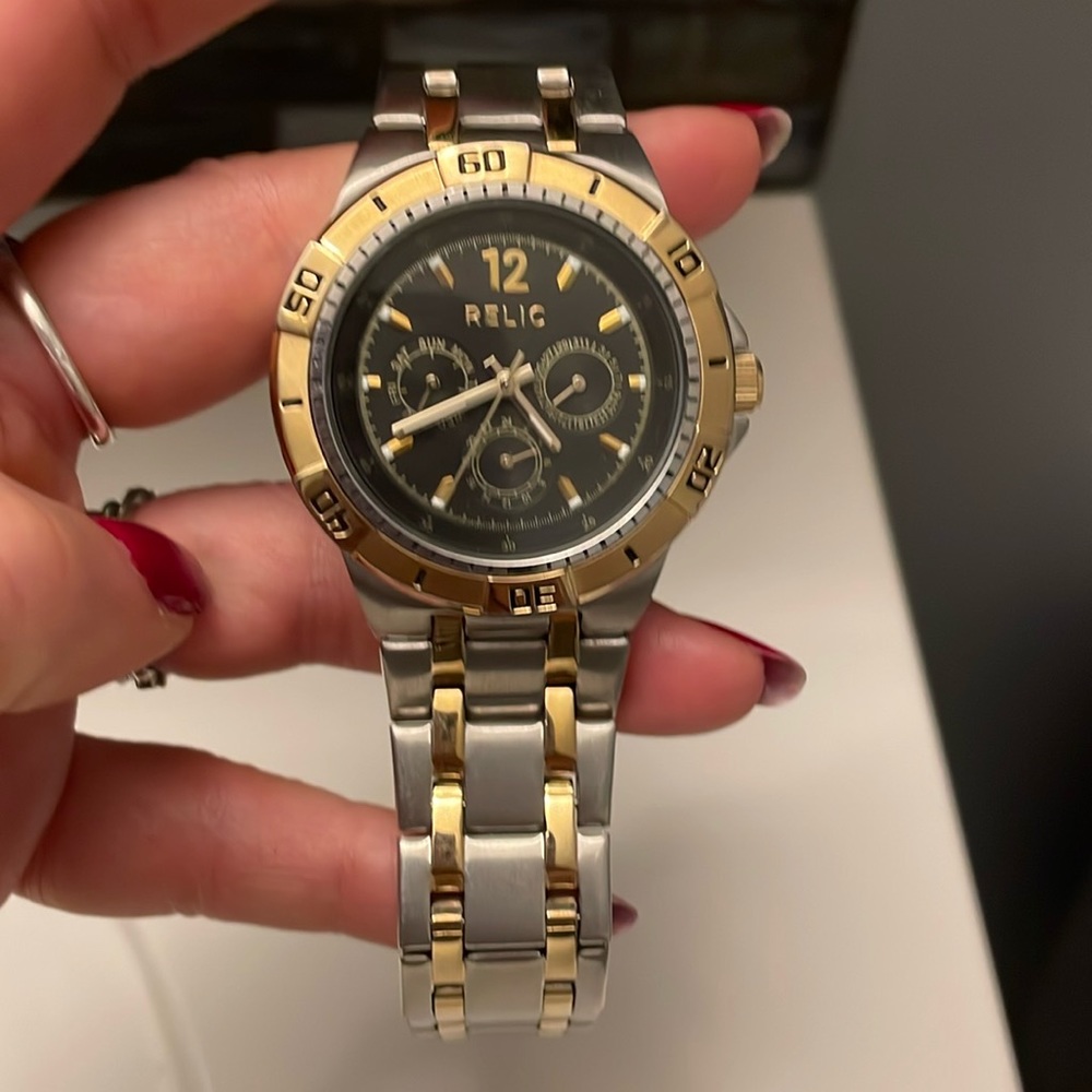 Relic Skeleton Watch Men’s